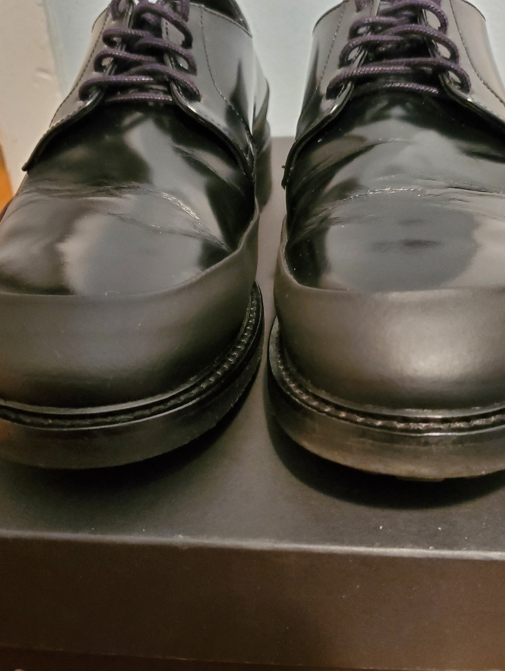 Tiger Of Sweden Signature Men’s Black Leather Derby Shoes - Picture 14 of 16